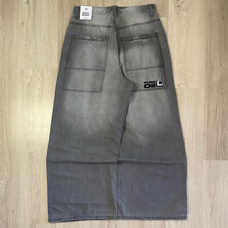 Calça jeans retrô larga