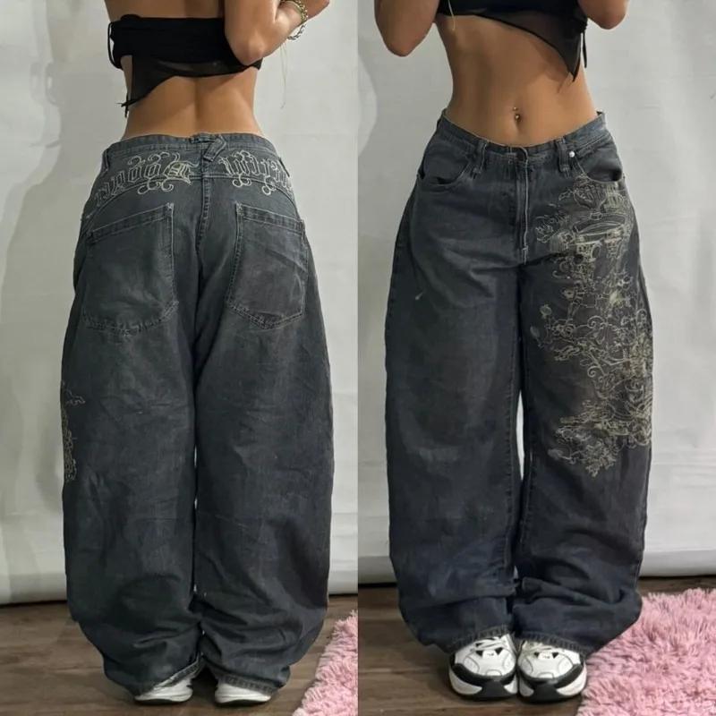 Calça jeans retrô larga