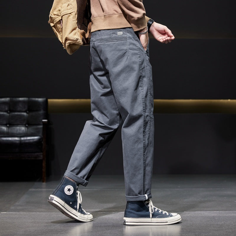 Calça casual masculinas estilo retrô