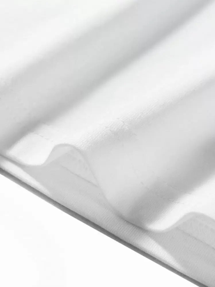 Camiseta masculina casual de manga curta em tecido premium