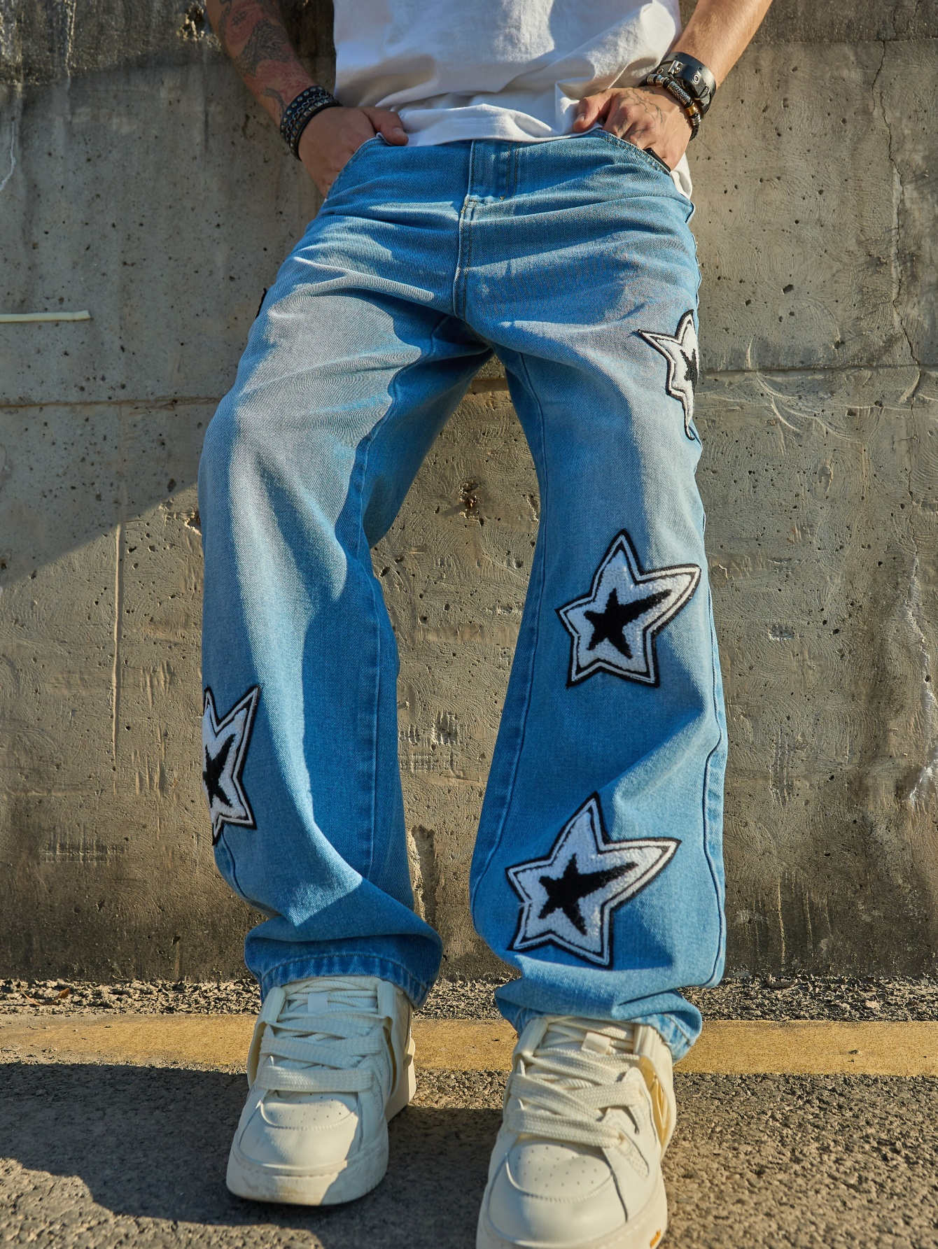 Calça jeans folgada